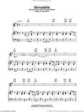Cover icon of Bernadette sheet music for voice, piano or guitar by Paul Simon, intermediate skill level