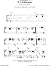 Cover icon of This Is Hardcore sheet music for voice, piano or guitar by Pulp, intermediate skill level