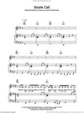 Cover icon of Bootie Call sheet music for voice, piano or guitar by All Saints, intermediate skill level