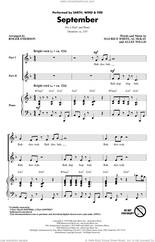 Cover icon of September (arr. Roger Emerson) sheet music for choir (2-Part) by Earth, Wind & Fire, Roger Emerson, Al McKay, Allee Willis and Maurice White, intermediate duet