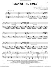 Cover icon of Sign Of The Times (from the Netflix series Bridgerton) sheet music for piano solo by Steve Horner, Alex Salibian, Harry Styles, Jeff Bhasker, Mitch Rowland, Ryan Nasci and Tyler Johnson, intermediate skill level