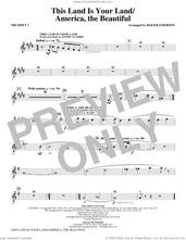 Cover icon of This Land Is Your Land/America, The Beautiful (complete set of parts) sheet music for orchestra/band (Instrumental Accompaniment) by Roger Emerson, Katherine Lee Bates, Samuel Augustus Ward and Woody Guthrie, intermediate skill level