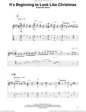 Cover icon of It's Beginning To Look Like Christmas (arr. David Jaggs) sheet music for guitar solo by Meredith Willson and David Jaggs, intermediate skill level