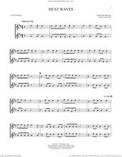 Cover icon of Heat Waves sheet music for two alto saxophones (duets) by Glass Animals and Dave Bayley, intermediate skill level