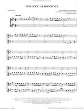Cover icon of Too Good At Goodbyes sheet music for two alto saxophones (duets) by Sam Smith, James Napier, Mikkel Eriksen and Tor Erik Hermansen, intermediate skill level