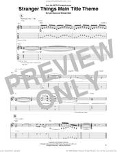 Cover icon of Stranger Things Main Title Theme sheet music for guitar (tablature) by Kyle Dixon & Michael Stein, Kyle Dixon and Michael Stein, intermediate skill level