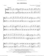 Cover icon of All Too Well sheet music for two cellos (duet, duets) by Taylor Swift and Liz Rose, intermediate skill level
