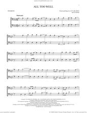 Cover icon of All Too Well sheet music for two trombones (duet, duets) by Taylor Swift and Liz Rose, intermediate skill level