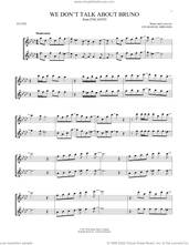 Cover icon of We Don't Talk About Bruno (from Encanto) sheet music for two flutes (duets) by Lin-Manuel Miranda, intermediate skill level