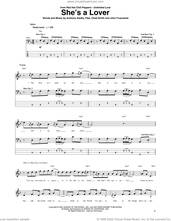 Cover icon of She's A Lover sheet music for bass (tablature) (bass guitar) by Red Hot Chili Peppers, Anthony Kiedis, Chad Smith, Flea and John Frusciante, intermediate skill level