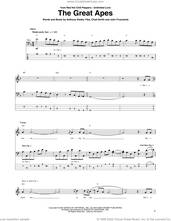Cover icon of The Great Apes sheet music for bass (tablature) (bass guitar) by Red Hot Chili Peppers, Anthony Kiedis, Chad Smith, Flea and John Frusciante, intermediate skill level