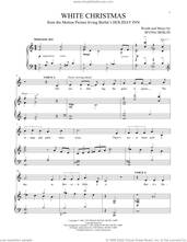 Cover icon of White Christmas sheet music for two voices and piano by Irving Berlin and Bing Crosby, intermediate skill level