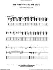 Cover icon of The Man Who Sold The World sheet music for guitar (tablature) by David Bowie, intermediate skill level
