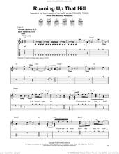 Cover icon of Running Up That Hill sheet music for guitar solo (easy tablature) by Kate Bush, easy guitar (easy tablature)
