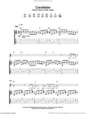 Cover icon of Crestfallen sheet music for guitar (tablature) by The Smashing Pumpkins, intermediate skill level