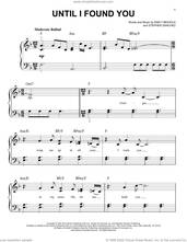 Cover icon of Until I Found You sheet music for piano solo by Stephen Sanchez and Emily Beihold, easy skill level
