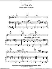 Cover icon of New Biography sheet music for voice, piano or guitar by Van Morrison, intermediate skill level