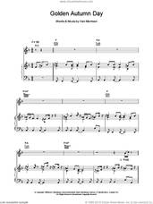 Cover icon of Golden Autumn Day sheet music for voice, piano or guitar by Van Morrison, intermediate skill level