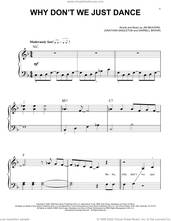 Cover icon of Why Don't We Just Dance sheet music for piano solo by Josh Turner, Darrell Brown, Jim Beavers and Jonathan Singleton, beginner skill level