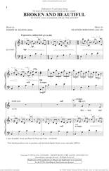 Cover icon of Broken And Beautiful sheet music for choir (SATB: soprano, alto, tenor, bass) by Heather Sorenson and Joseph M. Martin and Heather Sorenson and Joseph M. Martin, intermediate skill level