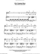 Cover icon of Gin Soaked Boy sheet music for voice, piano or guitar by The Divine Comedy, intermediate skill level