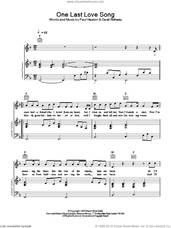 Cover icon of One Last Love Song sheet music for voice, piano or guitar by The Beautiful South, intermediate skill level