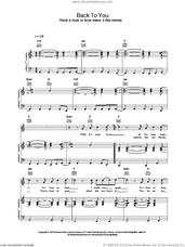 Cover icon of Back To You sheet music for voice, piano or guitar by Bryan Adams, intermediate skill level