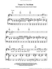 Cover icon of Power To The Meek sheet music for voice, piano or guitar by Eurythmics, intermediate skill level