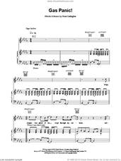 Cover icon of Gas Panic! sheet music for voice, piano or guitar by Oasis, intermediate skill level