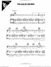 Cover icon of The Luck Of The Irish sheet music for voice, piano or guitar by John Lennon and Yoko Ono, John Lennon and Yoko Ono, intermediate skill level