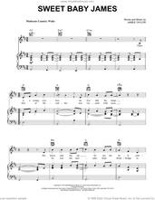 Cover icon of Sweet Baby James sheet music for voice, piano or guitar by James Taylor, intermediate skill level