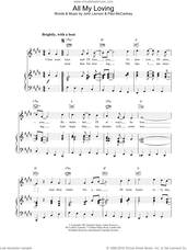 Cover icon of All My Loving sheet music for voice, piano or guitar by The Beatles, intermediate skill level