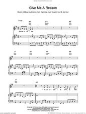Cover icon of Give Me A Reason sheet music for voice, piano or guitar by The Corrs, intermediate skill level