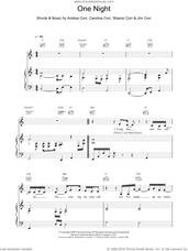 Cover icon of One Night sheet music for voice, piano or guitar by The Corrs, intermediate skill level