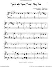 Cover icon of Open My Eyes, That I May See (arr. Glenda Austin) sheet music for piano solo (elementary) by Clara H. Scott and Glenda Austin, beginner piano (elementary)