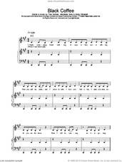 Cover icon of Black Coffee sheet music for voice, piano or guitar by All Saints, intermediate skill level