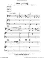 Cover icon of Life Is For Living sheet music for voice, piano or guitar by Coldplay, intermediate skill level