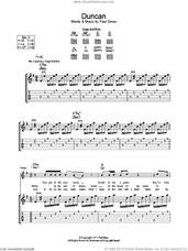 Cover icon of Duncan sheet music for guitar (tablature) by Paul Simon, intermediate skill level