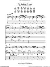 Cover icon of St. Judy's Comet sheet music for guitar (tablature) by Paul Simon, intermediate skill level