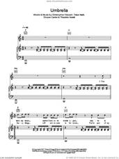 Cover icon of Umbrella sheet music for voice, piano or guitar by Manic Street Preachers, Rihanna featuring Jay-Z, Christopher Stewart, Shawn Carter, Terius Nash and Thaddis Harrell, intermediate skill level