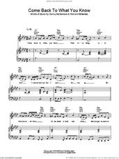 Cover icon of Come Back To What You Know sheet music for voice, piano or guitar by Embrace, Danny McNamara and Richard McNamara, intermediate skill level