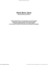 Cover icon of Mona Bone Jakon sheet music for guitar (chords) by Cat Stevens, intermediate skill level