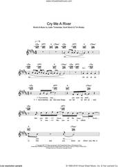 Cover icon of Cry Me A River sheet music for voice and other instruments (fake book) by Justin Timberlake, Scott Storch and Tim Mosley, intermediate skill level