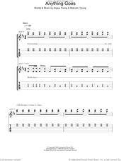 Cover icon of Anything Goes sheet music for guitar (tablature) by AC/DC, Angus Young and Malcolm Young, intermediate skill level