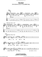 Cover icon of Decibel sheet music for guitar (tablature) by AC/DC, Angus Young and Malcolm Young, intermediate skill level