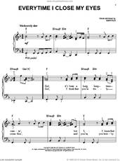 Cover icon of Everytime I Close My Eyes sheet music for piano solo by Babyface and Kenny G, easy skill level