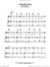 Cover icon of Lullay My Liking sheet music for voice, piano or guitar, intermediate skill level