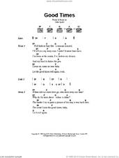 Cover icon of Good Times sheet music for guitar (chords) by The Stone Roses and John Squire, intermediate skill level