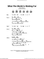 Cover icon of What The World Is Waiting For sheet music for guitar (chords) by The Stone Roses, Ian Brown and John Squire, intermediate skill level