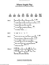 Cover icon of Where Angels Play sheet music for guitar (chords) by The Stone Roses, Ian Brown and John Squire, intermediate skill level